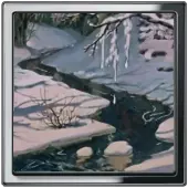 Ручеёк в Зимнем Лесу