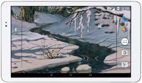 Ручеёк в Зимнем Лесу